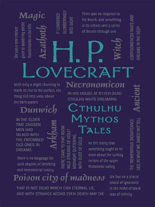 Title details for H. P. Lovecraft Cthulhu Mythos Tales by H. P. Lovecraft - Available